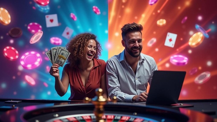Antarmuka permainan Arcade di oneshot menampilkan statistik real-time dan limit meja yang fleksibel
